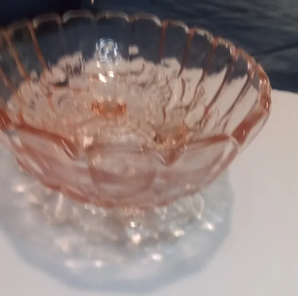 Vintage pink center piece bowl - Picture 4 of 7